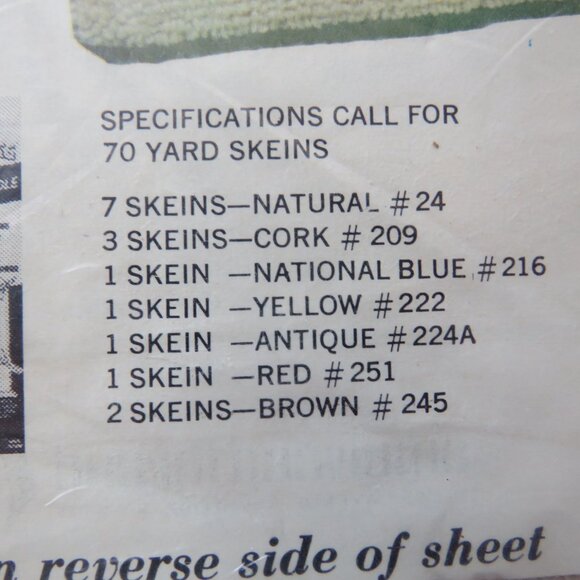 Aunt Lydia’s Lion Punch Needle Rug Wall Hanging 24“ x 36” Kit #606 - Picture 6 of 10